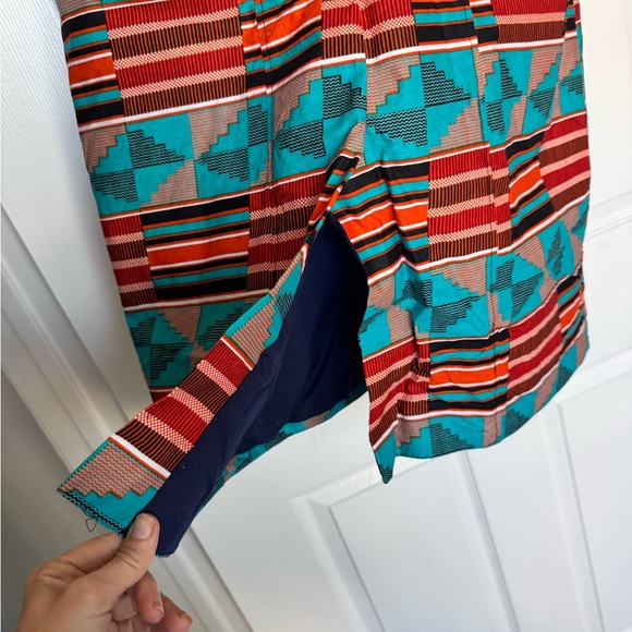 Colorful Geometric Patterned Dress - Picture 4 of 4